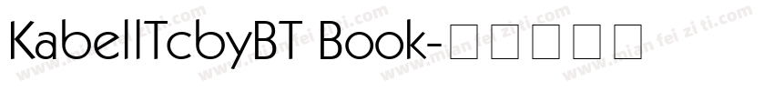 KabellTcbyBT Book字体转换